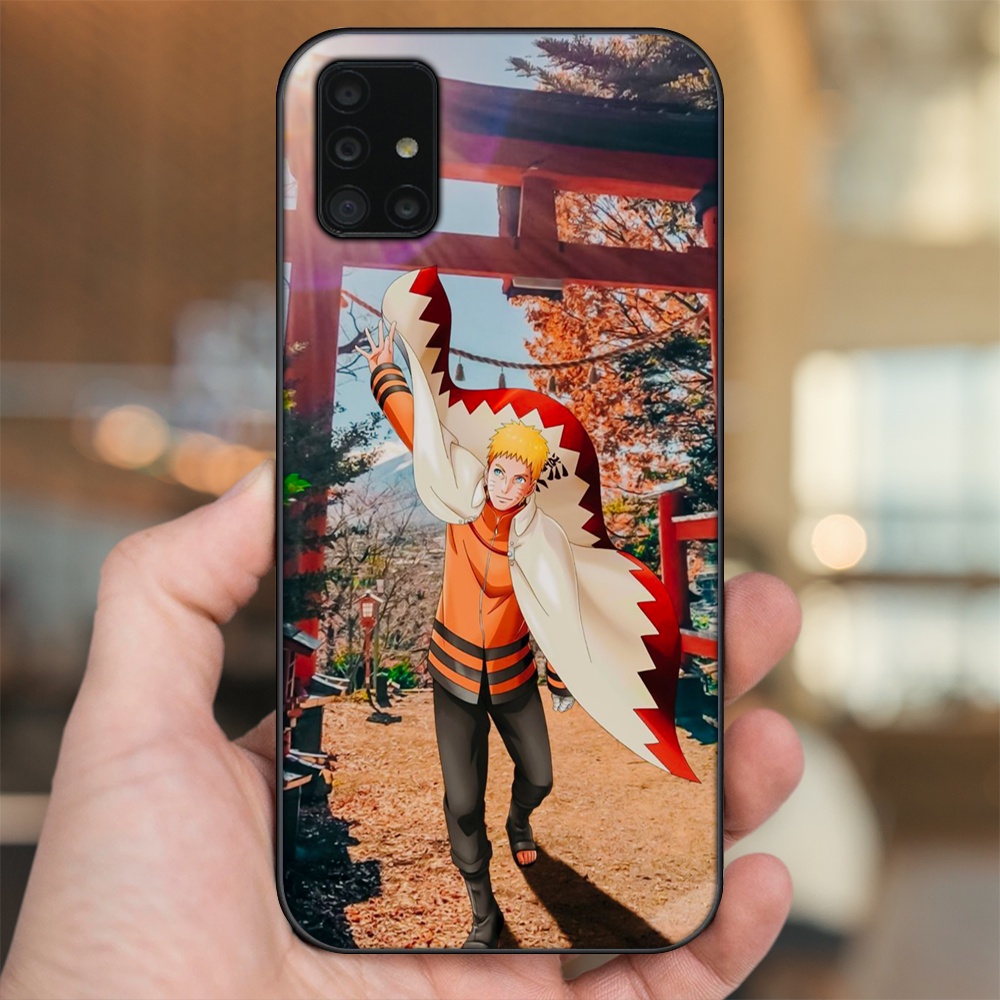 Ốp lưng Samsung A51, A71 viền đen in hình Uzumaki Naruto
