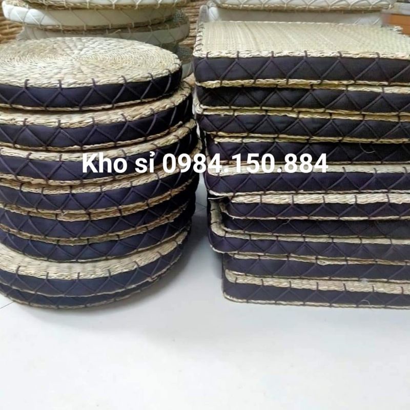 10 cái đệm cói ngồi bệt, đệm ngồi thiền có mút.