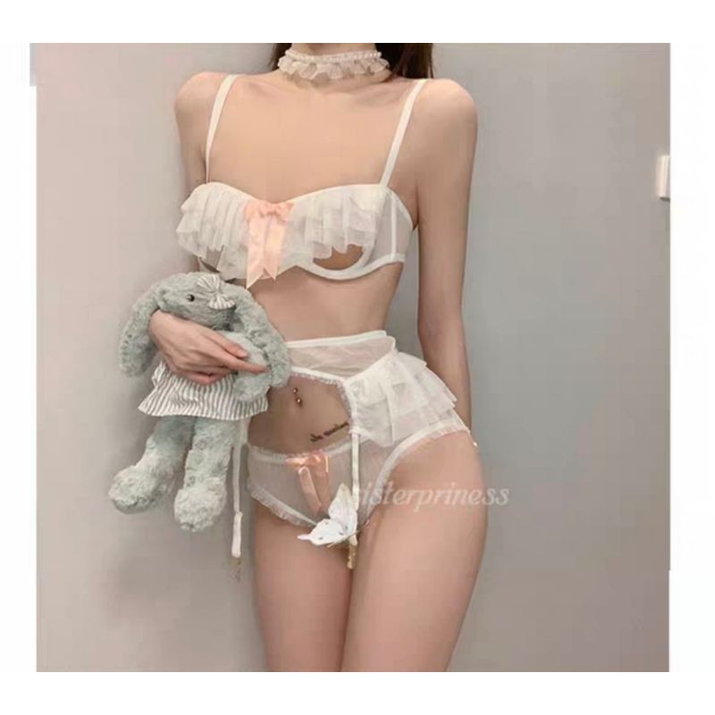 [ORDER] Set đồ lót costume trắng dễ thương