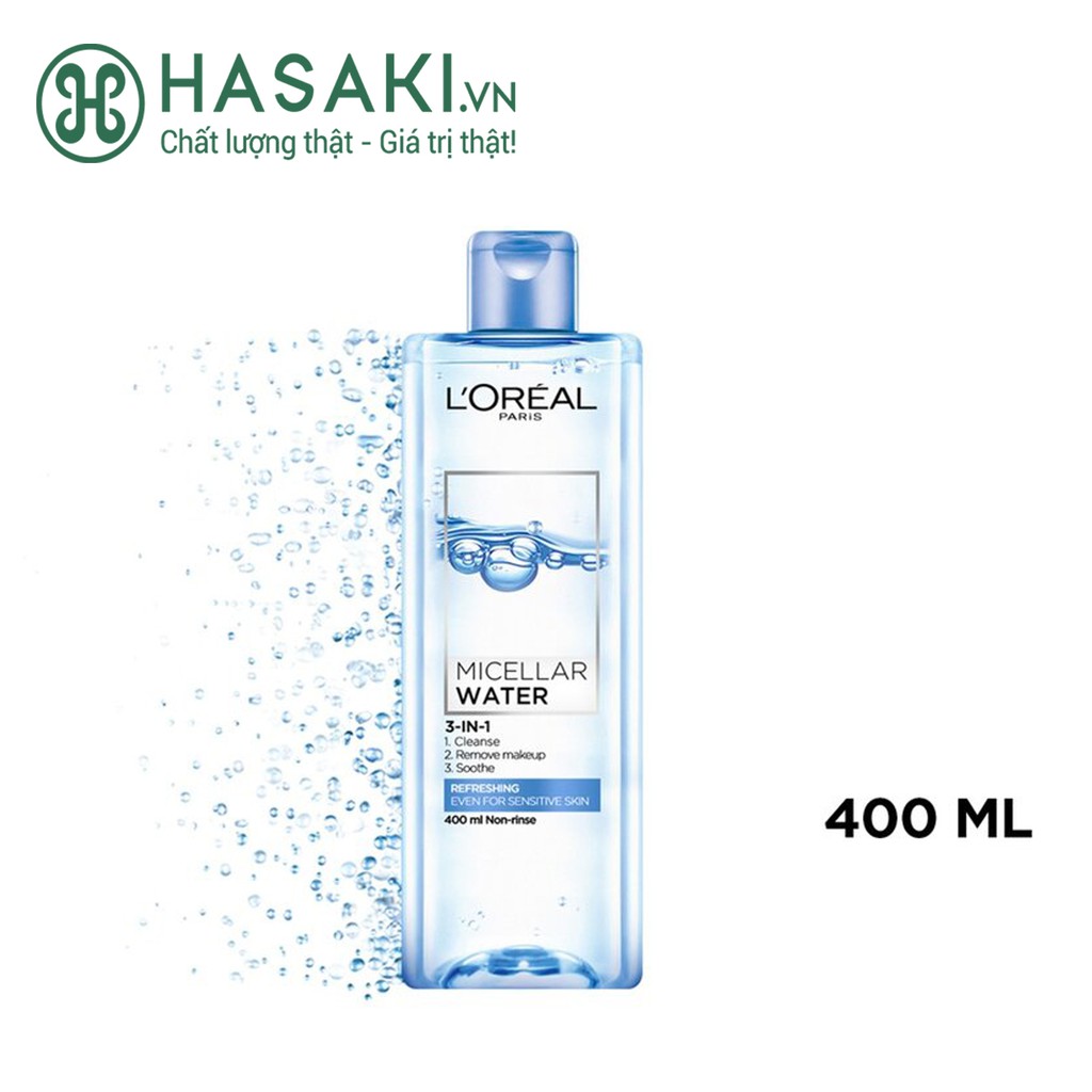 [Mã COSDAY -50k đơn 150k] Nước Tẩy Trang L'oreal Refreshing Dành Cho Da Dầu, Da Nhạy Cảm