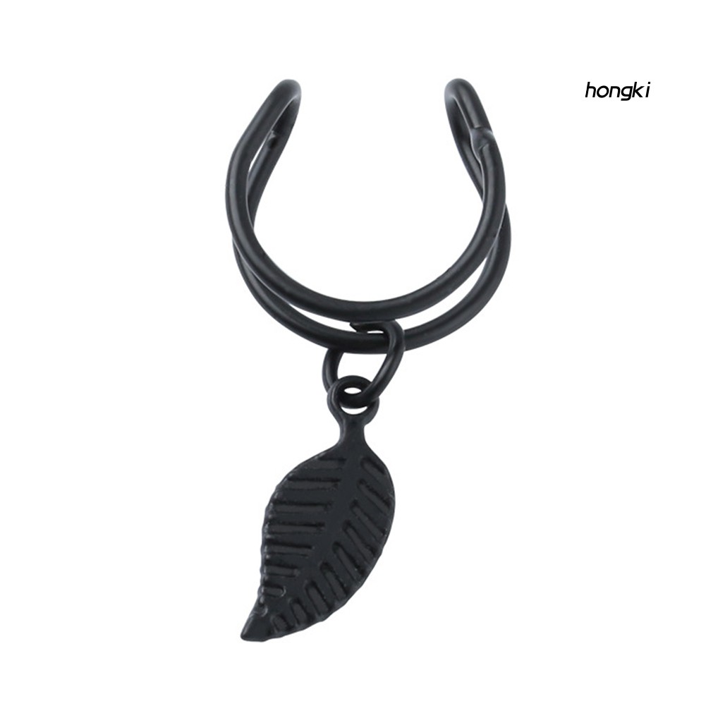 Khuyên Vành Tai Hình Chiếc Lá Thời Trang Dành Cho Nữ