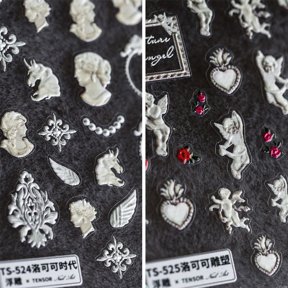 Miếng Dán Trang Trí Móng Tay 5D Sáng Tạo DIY