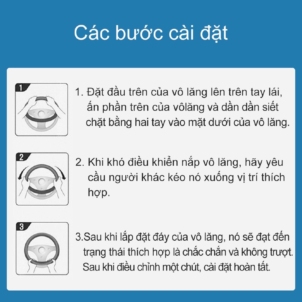 Bọc Vô Lăng Giá hấp dẫn- Hàng Chất Lượng - Size 37-38 - Thiết kế chống trượt, lỗ thông hơi [FXT20-5]