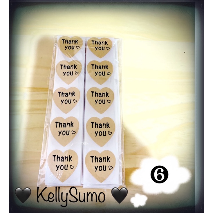 Set 50 Sticker dán chữ THANK YOU xinh xinh