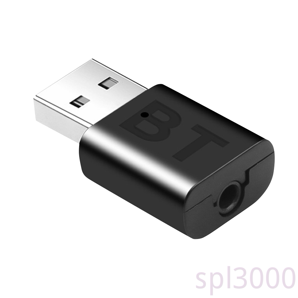 Usb Nhận Âm Thanh Bluetooth V5.0 Đầu Cắm 3.5mm Cho Xe Hơi