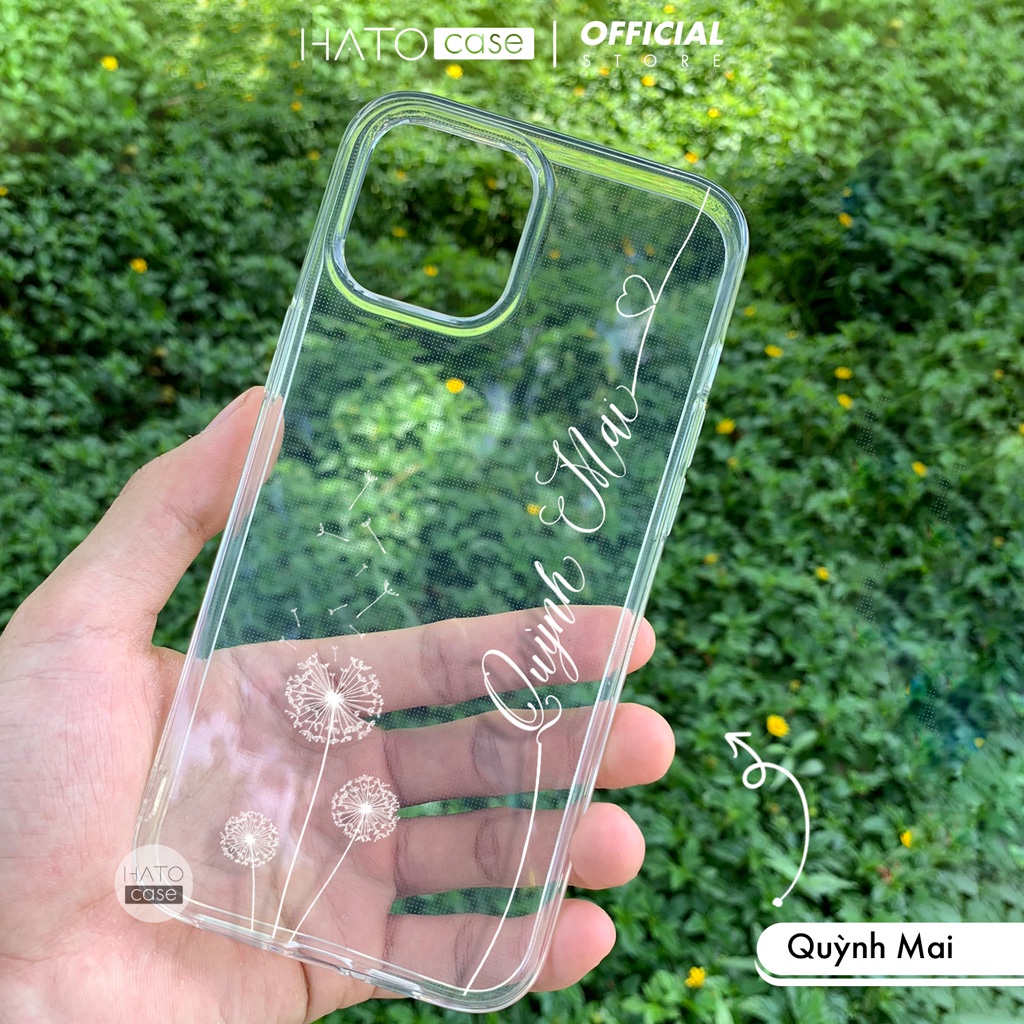 Ốp Lưng In Tên Theo Yêu Cầu Cho iPhone Samsung Oppo Realme Vivo Xiaomi Huawei