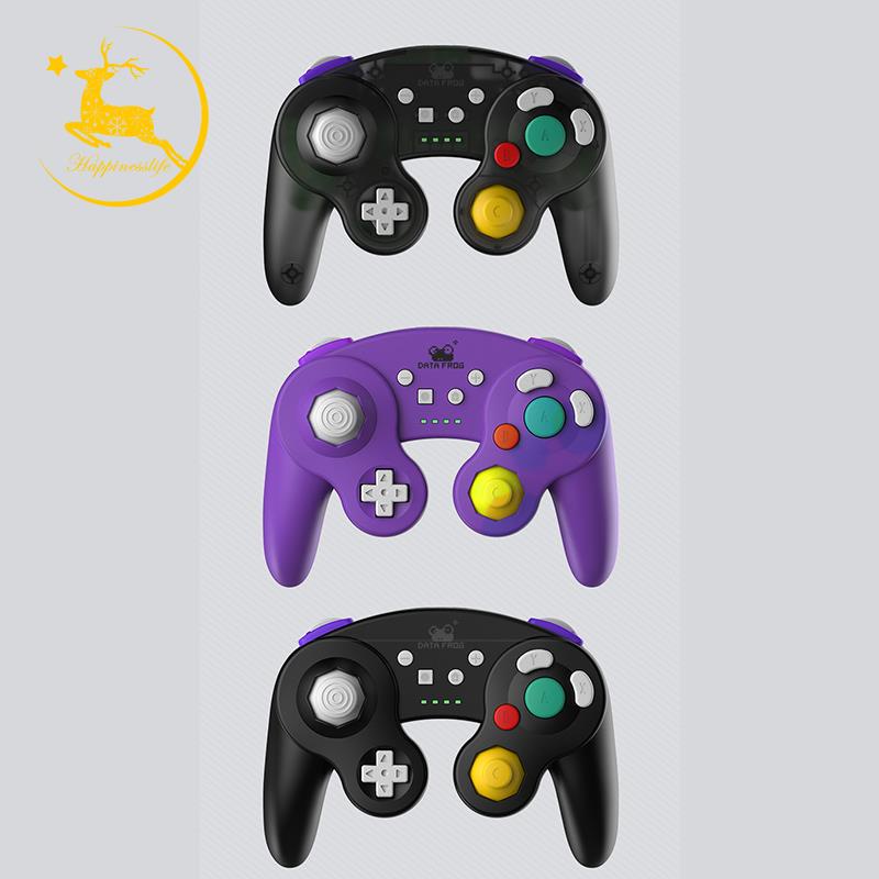 DATA FROG Bluetooth Wireless Game Controller for Nintendo Switch and PC Support Motion Controls/Turbo/Vibration/Gamecube Style A