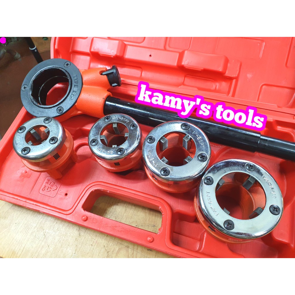 Dụng Cụ Tiện Ren Ống Bằng Tay 4 Đầu 62w 21mm-42mm