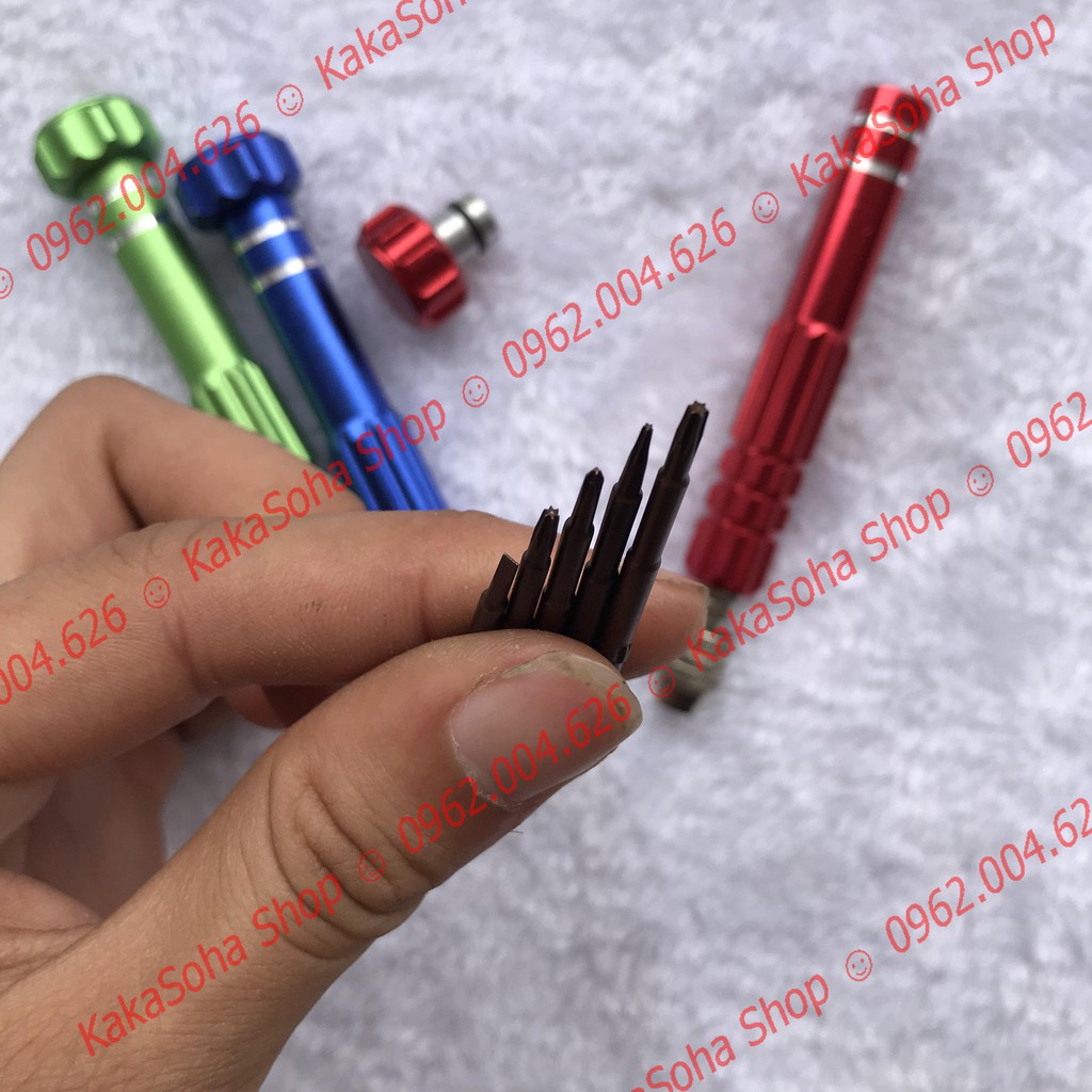 Bộ tua vít 5 in1 sửa chữa điện thoại + tặng kèm tua vít Y 0.6mm mở iphone 7