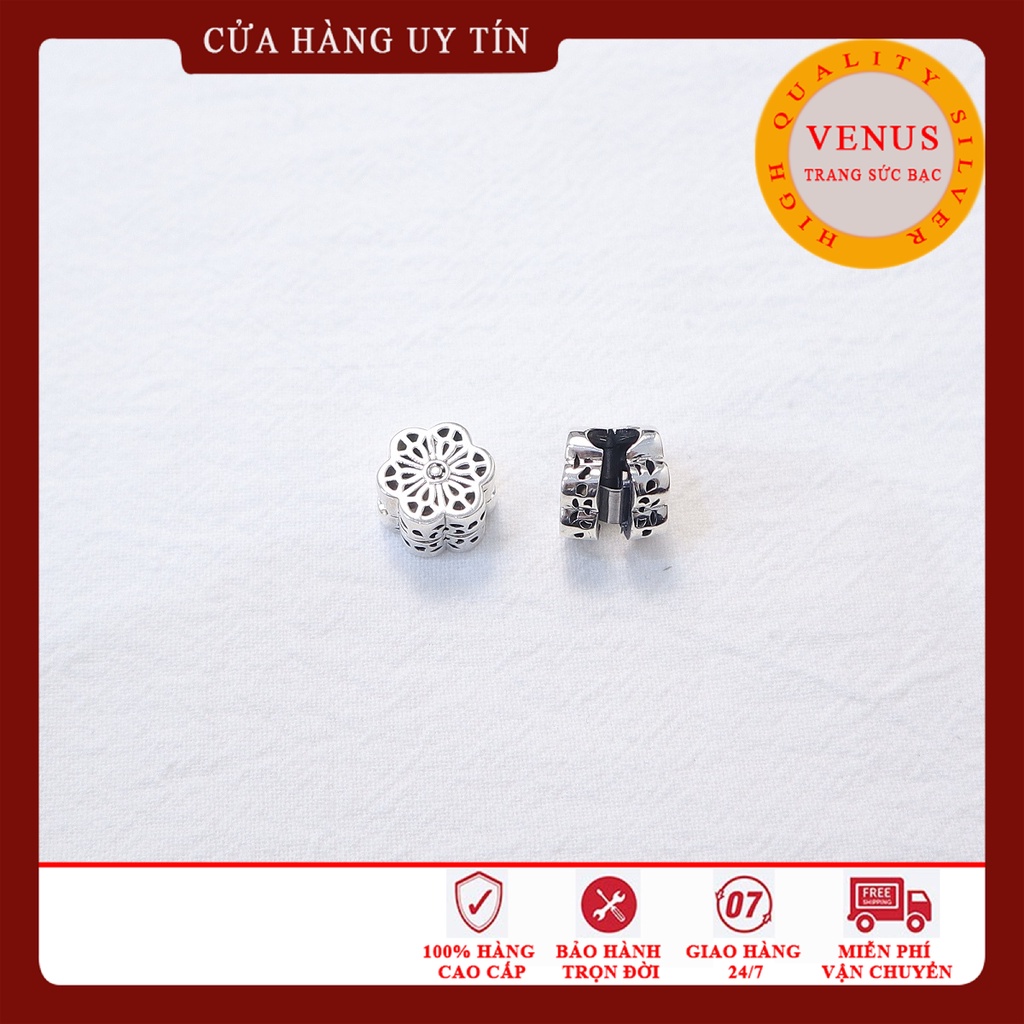 [Charm bạc 925 cao cấp] Charm clip bấm trái tim- Mã sản phẩm VENUSC4