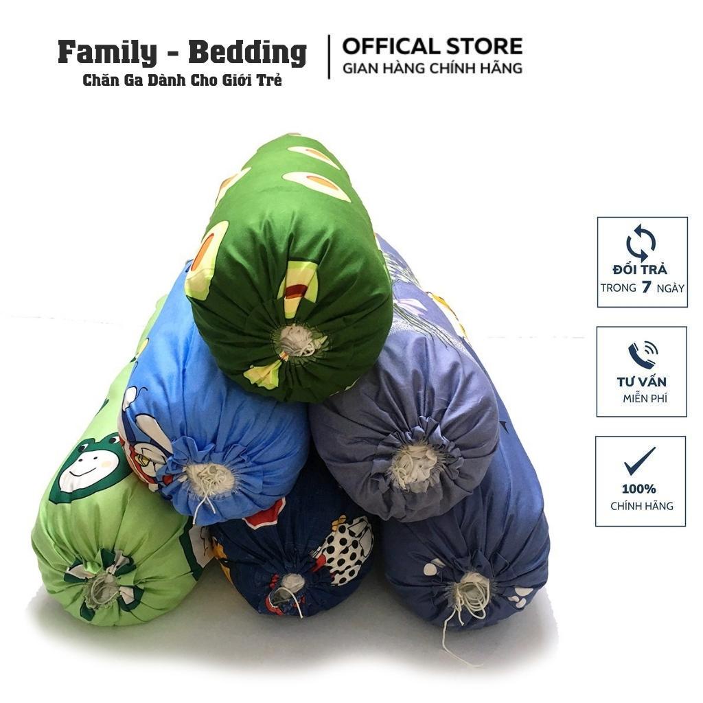 Vỏ gối ôm dây kéo, áo gối ôm cotton 3D 35x110cm thoáng mát mềm mịn đa dạng mẫu mã