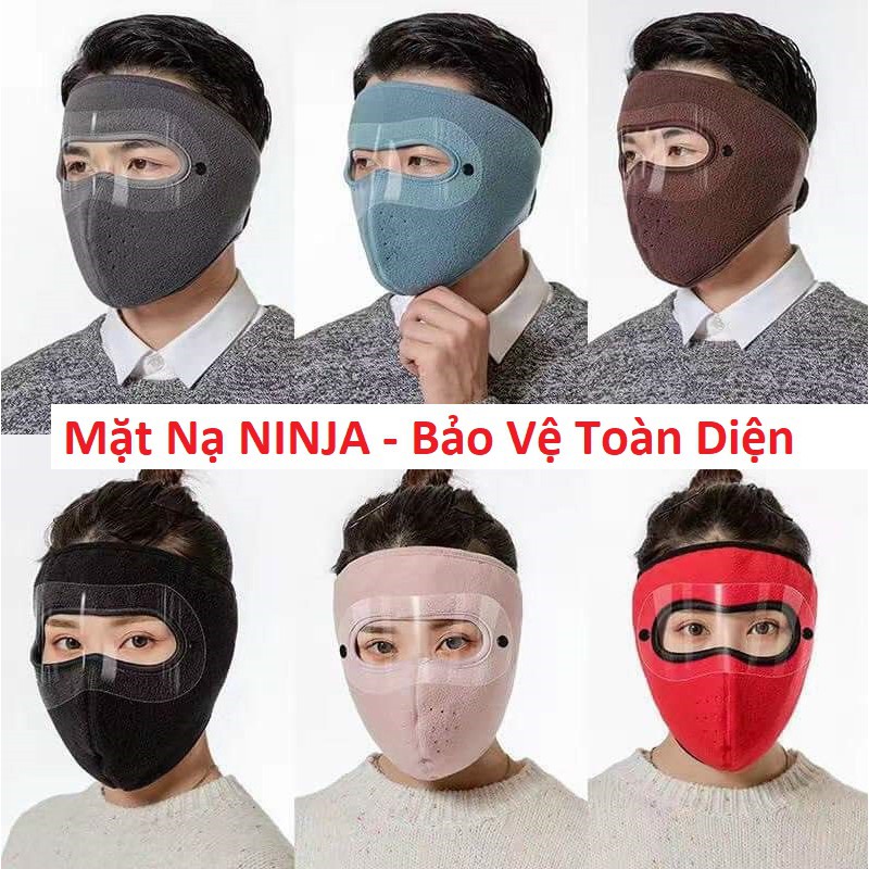 Mặt Nạ Ninja Bảo Vệ Toàn Diện - Ngăn Ngừa Virut. Chống nắng, Chống Bụi, Chống Rét - Giặt Thoải Mái