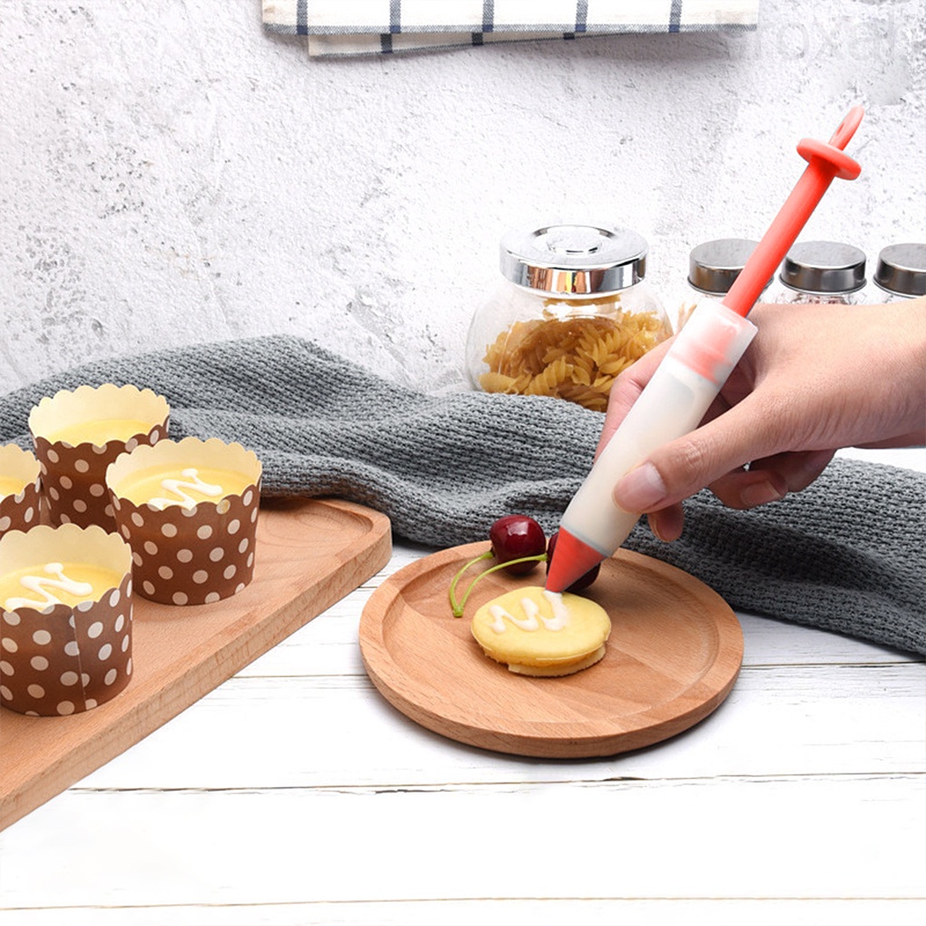 Bút Trang Trí Bánh Kem Bằng Silicone Có Thể Tái Sử Dụng