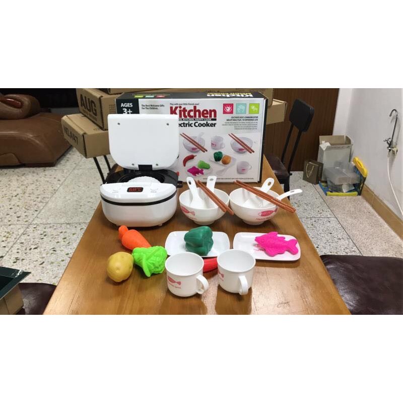 BỘ ĐỒ CHƠI NỒI CƠM ĐIỆN KÈM NẤU ĂN 22 CHI TIẾT