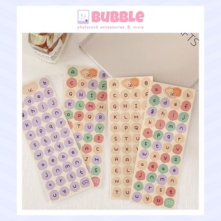 Sticker nhãn dán miếng dán hình chữ cái nhiều mẫu trang trí sổ tập decor toploader photocard