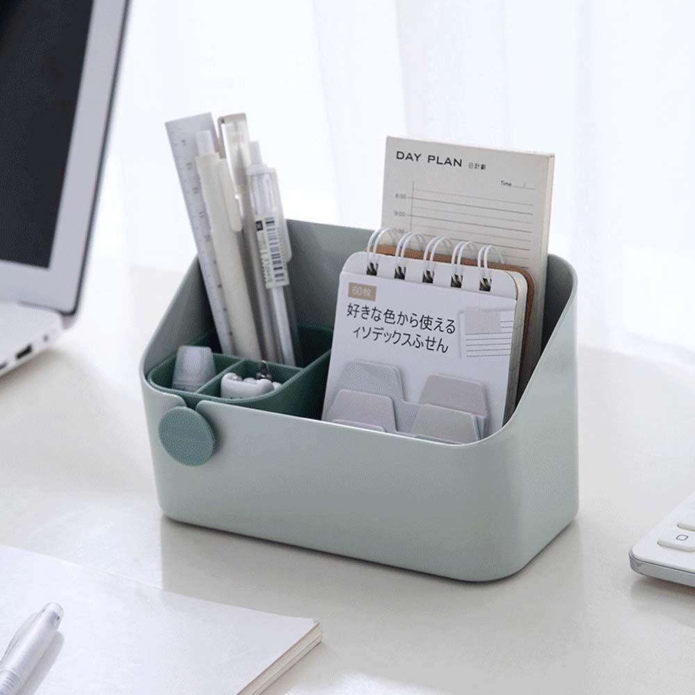 AUGUSTINA Plastic Cosmetics Organizer Bathroom Makeup Storage Case Jewelry Storage Box Skin Care Products Desktop Sundries Remote Control Tidying Multi-functional Display Case/Multicolor