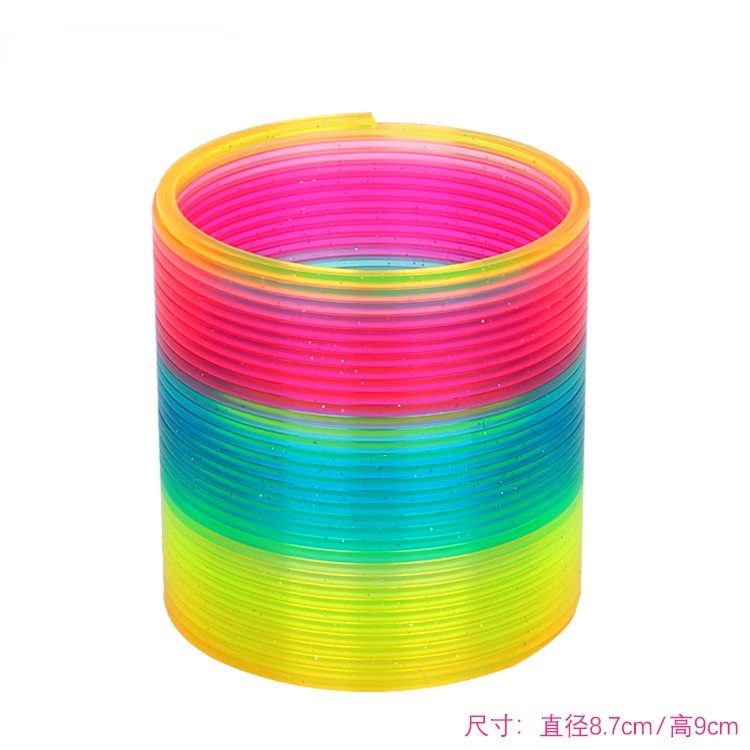 Vòng Lò Xo 7 Màu Cầu Vồng Ma Thuật Sáng Tạo Giảm Căng Thẳng Cho Bé