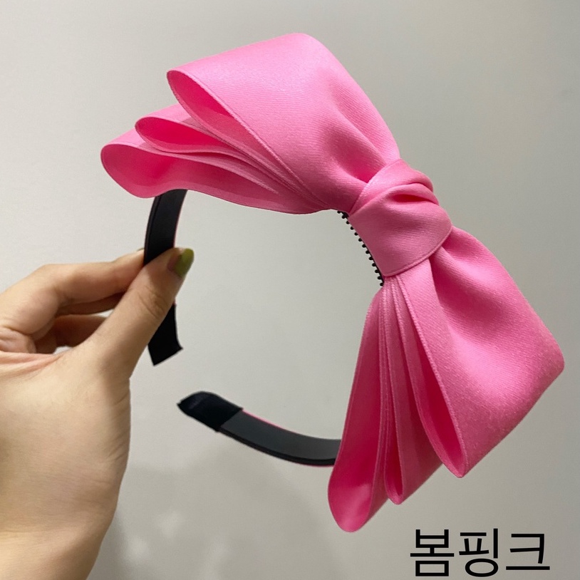 Bờm cài tóc nơ Hàn Quốc full màu cho bé gái