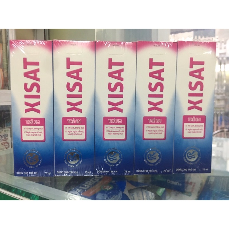 Nước biển sâu xịt mũi XISAT chai 75ml thông mũi , rửa mũi,làm sạch
