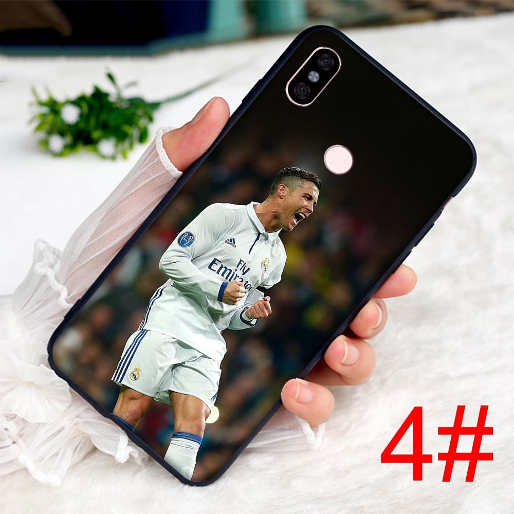 Ốp lưng hình cầu thủ bóng đá CR7 Ronaldo cho Xiaomi Redmi Note 5 Pro 5A Prime 5 Plus 4 4x