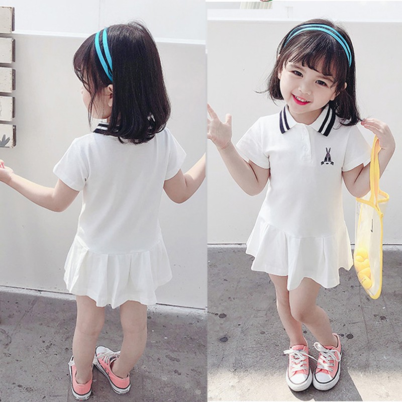 Đầm ngắn/dài tay in họa tiết động vật đáng yêu thời trang cho bé gái 3-13 tuổi