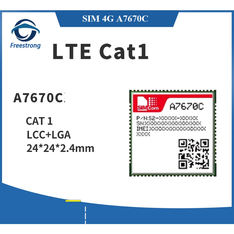 Module Sim 4G LTE Cat.1 A7670C SIMCOM