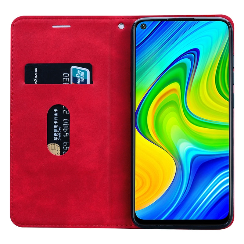 Bao Da Điện Thoại Nắp Lật Kèm Ngăn Đựng Thẻ Chất Lượng Cao Cho Xiaomi Redmi Note 9 Xiaomi Redmi Note9 Note 9 Ốp