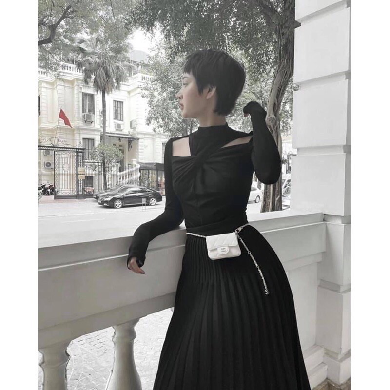 ÁO ZIP XOẮN NGỰC CUT OUT LẠ MẮT🌺🌺