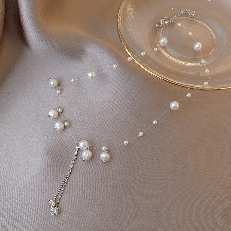 1 Vòng cổ Đính Ngọc Trai Giả Thanh Lịch Cho Nữ