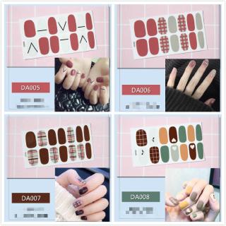 Set 14 sticker dán móng trang trí nghệ thuật