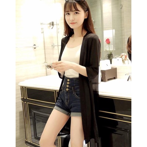 Nuu-92 ANNA Bộ Sưu Tập Dài Bên Ngoài Voan Hàn Quốc Mới