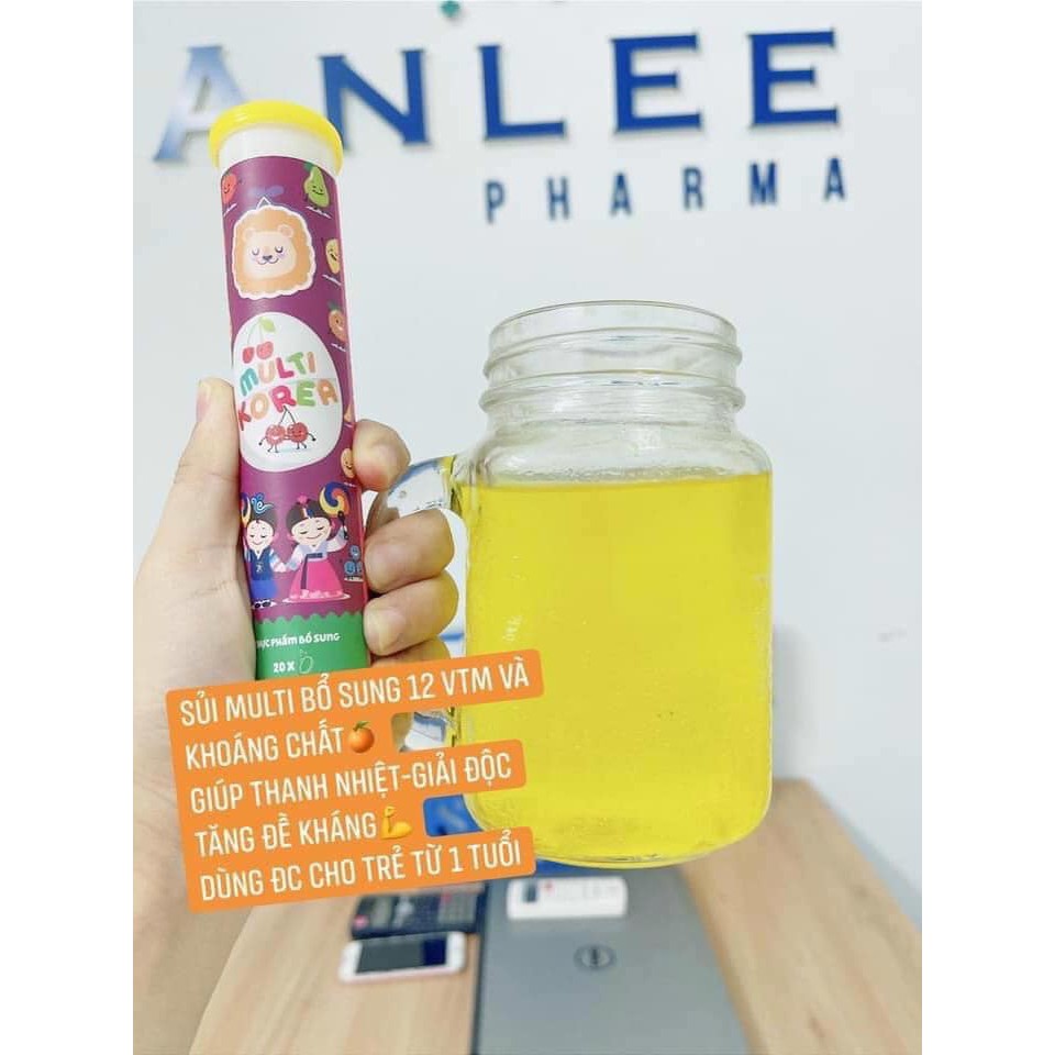 Viên sủi Multi Korea- Cung cấp vitamin,Giải nhiệt | Thế Giới Skin Care