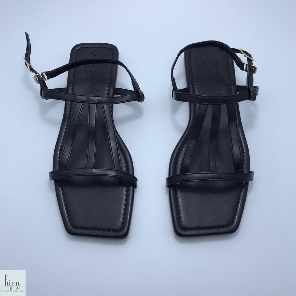 Giày sandal bệt tigish đế đúc da mềm