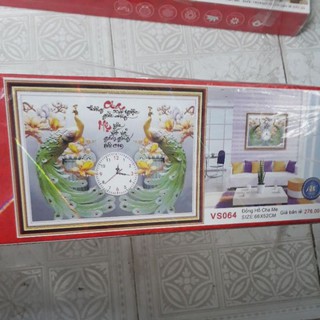 Hàng loại 1 - Tranh đính đá cha mẹ mẫu mới kt 75*50 cm