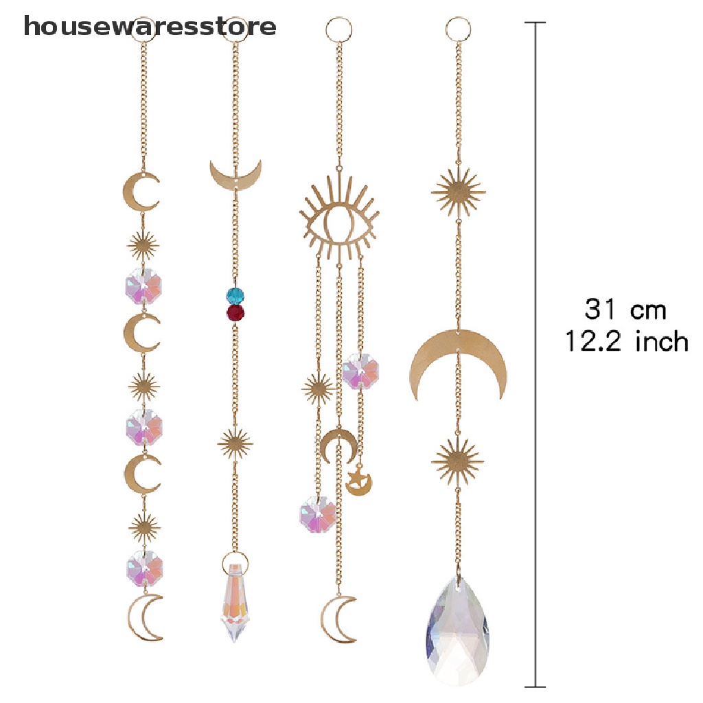 Phụ Kiện Dreamcatcher Hình Mặt Trăng / Mặt Trời / Mặt Trời / Pha Lê Độc Đáo DIY