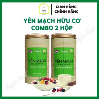 Combo 2 Yến Mạch Hữu Cơ Vinamit Organic Lon 450g