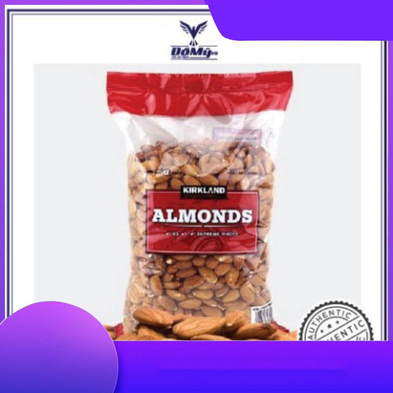 HA GIÁ Hạt hạnh nhân Kirkland Almonds không muối 1.36kg của Mỹ HA GIÁ