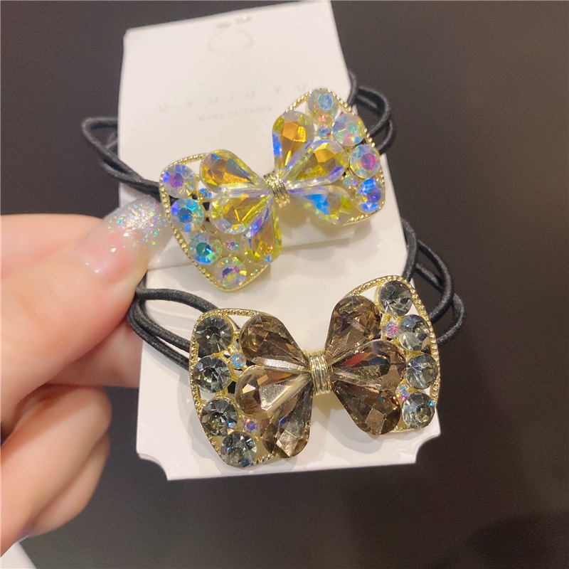 Dây Buộc Tóc Cao Su Cột Tóc Đuôi Ngựa Đính Đá Pha Lê Lấp Lánh Phong Cách Hàn Quốc 2022 Thời Trang Mới