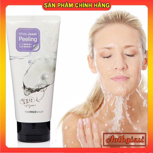 Tẩy tế bào da chết ngọc trai TFS White Jewel Peeling 120ml The Face Shop TDC Hàn Quốc | BigBuy360 - bigbuy360.vn