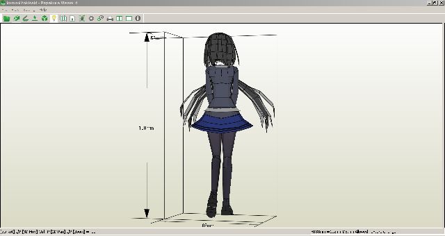 Mô hình giấy anime girl Kurumi Tokisaki