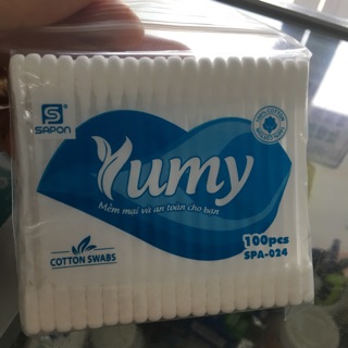 Bông ngoáy tai yumy - 1 đầu xoáy - 1 đầu thường