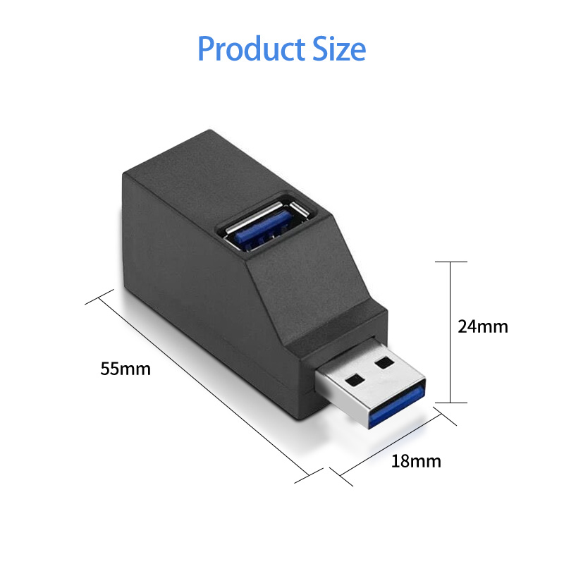 Đầu chia 3 cổng USB Ankndo 3.0 2.0 tiện lợi cho máy tính