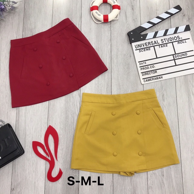 Quần váy 6 nút bọc chất đẹp kèm hình thật | BigBuy360 - bigbuy360.vn