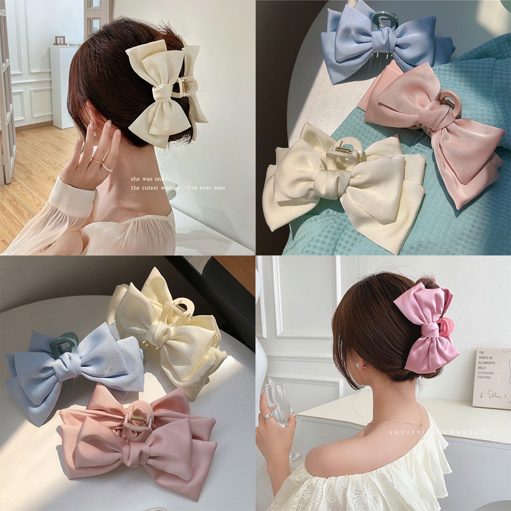 Kẹp Tóc Đính Nơ Nhiều Màu Thời Trang Cho Nữ