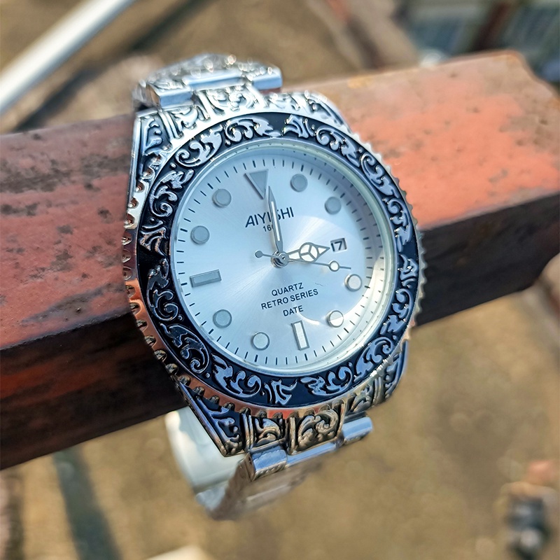 Đồng hồ nam chính hãng đẹp dây thép cao cấp giá rẻ chống nước chống xước ROZIDA DH06 | BigBuy360 - bigbuy360.vn