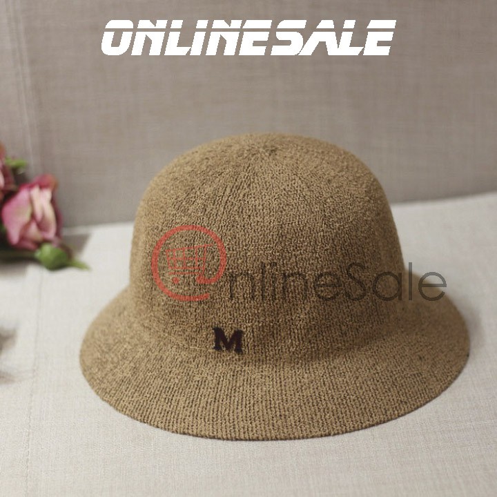 Mũ nón cói nữ đi biển Hàn Quốc chữ M phong cách trẻ trung năng động