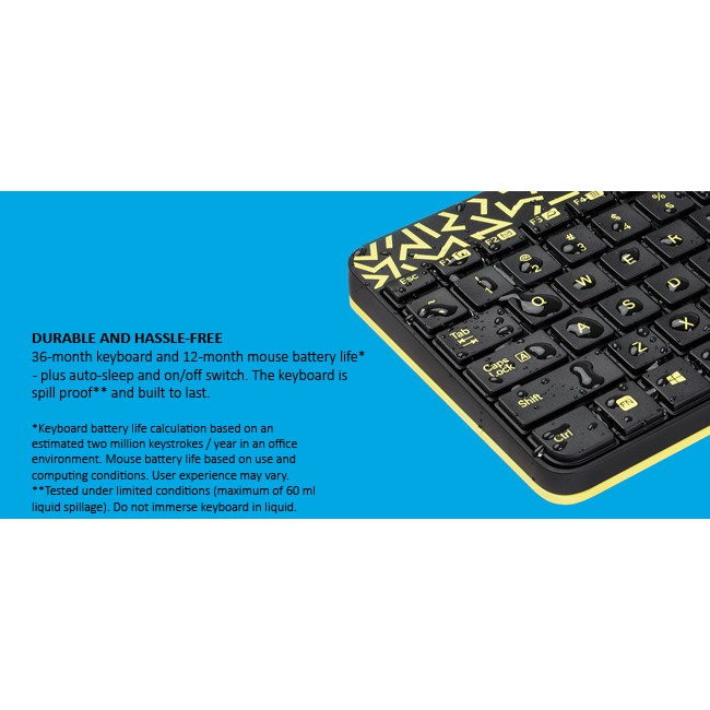 Bộ bàn phím - Chuột không dây Logitech MK240 - BH 36TH CHÍNH HÃNG