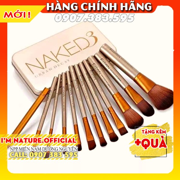 Bộ Cọ Trang Điểm Naked V3 V5 (7-12 Cây) Nhỏ Gọn Cao Cấp