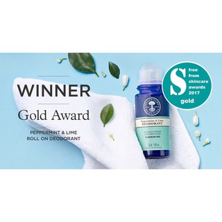 Khử mùi Organic Neal's Yard Remedies Peppermint & Lime Roll On Deodorant 50 ml