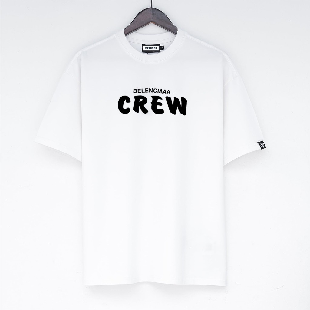 Áo thun tay lỡ Unisex Balenciaaa Crew form rộng (V66)